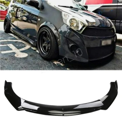 Front Bumper Spoiler Splitter Body Kit For Mitsubishi Mirage Black - Image 1 of 4