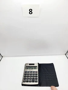 Vintage Sharp Elsi Mate EL-326M Silver Twin Power Scientific Solar Calculator - Picture 1 of 3