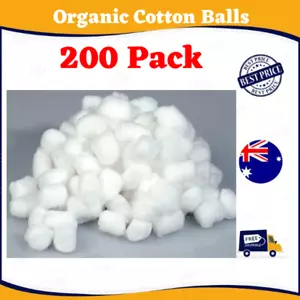 200 Pack Organic Cotton Balls ✅ FREE SHIPPING ✅ - Picture 1 of 4