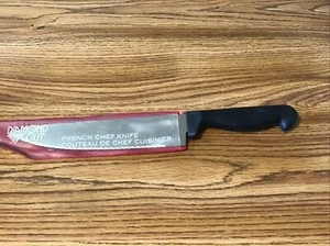 Diamond Cut Stainless Steel French Chef Knife Vintage - Picture 1 of 7