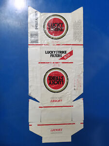opened empty cigarette hard pack--84 mm-Germany-LUCKY STRIKE