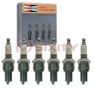 6 pc Champion Double Platinum Spark Plugs for 1967-1972 Fargo D200 Pickup ha - Picture 1 of 5