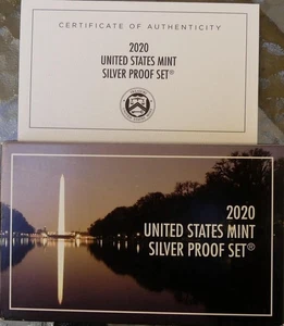 COMPLETE 2020-S SILVER PROOF SET WITH W NICKEL - Picture 1 of 1