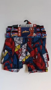 Marvel Spider-Man Poly Boxer Briefs 4 Pkg Boys Size 8 - Picture 1 of 7