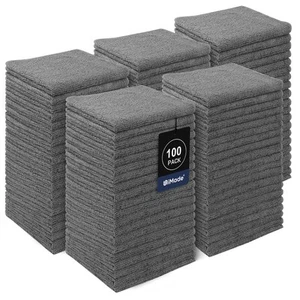 Washcloths Bulk - 100 Pack - Face Towel 12" x 12" Highly Soft Wash Cloth and ... - Picture 1 of 7