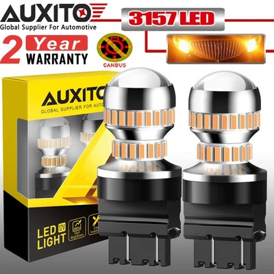 CANBUS 3157 4157 T25 4014 SMD LED Señal de giro Bombillas Anti Hiper Flash Ámbar Foto 1 de 4