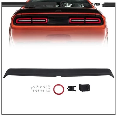 Tapa alerón trasero estilo Hellcat negro apto para Dodge Challenger 2015-24 Foto 1 de 4