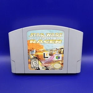 Nintendo 64 N64 Star Wars Episodio 1 Racer Auténtico Videojuego Probado y Funcionando! - Imagen 1 de 9