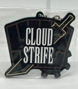 Cloud Strife Square Enix Final Fantasy VII Rebirth rubber keychain japan promo - Picture 1 of 1