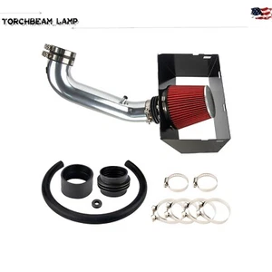 Cold Air Intake System + Red Filter w/ Heat Shield For Dodge Ram 1500 2009-2010 - Foto 1 di 14