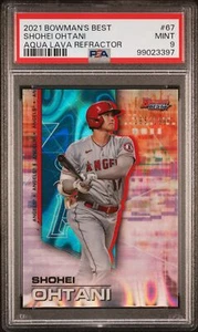Bowman'S Best Shohei Ohtani 2021 refractor de lava acuática/199 PSA 9 #67 - Imagen 1 de 2