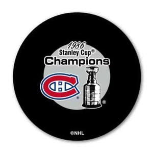 1986 Montreal Canadiens Stanley Cup Champions Puck - Picture 1 of 1