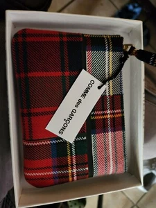 Cartera COMME des GARÇONS Tartán Patchwork Rojo - Imagen 1 de 8