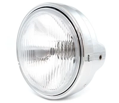 Halogen Headlight Assembly Chrome Honda CB450 CB500 CX500 CB550 CB750 GL1000 - Image 1 of 2