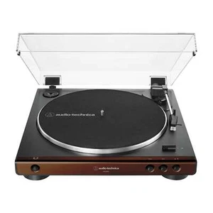 Audio-Technica AT-LP60X-BW Fully Automatic Belt-Drive Turntable, Brown - Picture 1 of 2