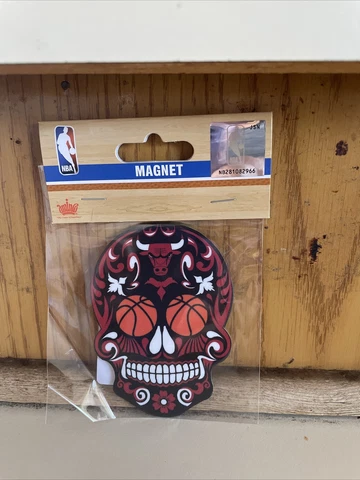 Chicago  Bulls Sugar Skull Magnet 🔥🔥. NBA 🔥. Dia De Los Muertos Cover