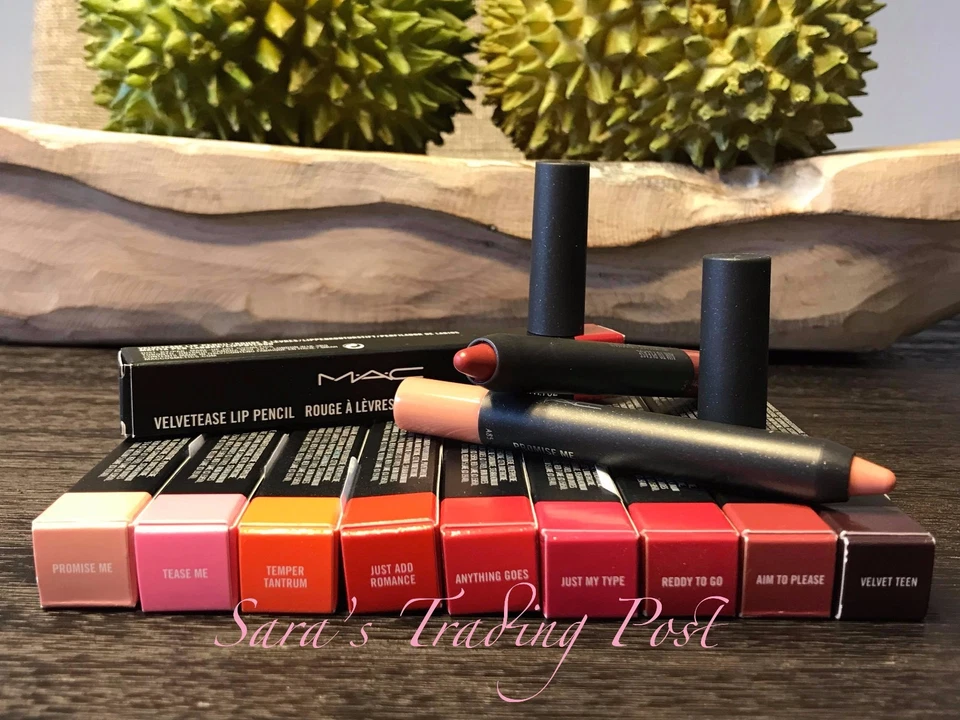 MAC Authentic VELVETEASE LIP PENCIL Aim To Please, Promise Me, etc. New - PICK - Image 1 of 1