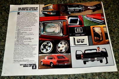 Camión Chevy S10 1983 concesionario original anuncio impreso 83 s-10 recogida Foto 1 de 2
