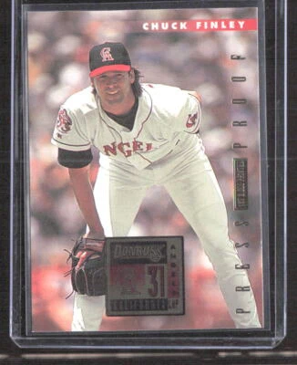 Chuck Finley 1996 Donruss Press Proofs California Angels #147 1/2000 - Image 1 of 2