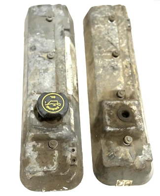 1987-1996 Ford F250 F350 460 7.5L PAR DE CAPAS DE VÁLVULA USADAS FABRICANTE DE EQUIPAMENTO ORIGINAL - Imagem 1 de 4