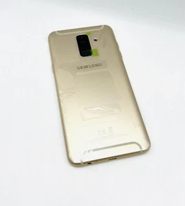 Tapa de batería original Samsung Galaxy A6 Plus A605 cubierta trasera marco dorado - Imagen 1 de 2