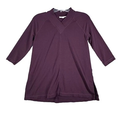 Camisa J. Jill Mujer Pequeña Púrpura Purejill Túnica Top Diario Básico Salón Informal Foto 1 de 4