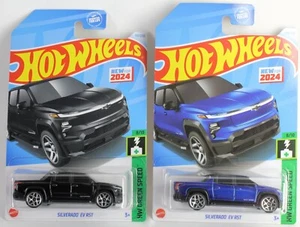 Hot Wheels 2024 110/250 HW Verde Velocidad 2/10 Lote x2 Silverado EV RST Azul y Negro - Imagen 1 de 1