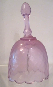 Fenton Frosted Oval Purple Small Bell - Picture 1 of 3