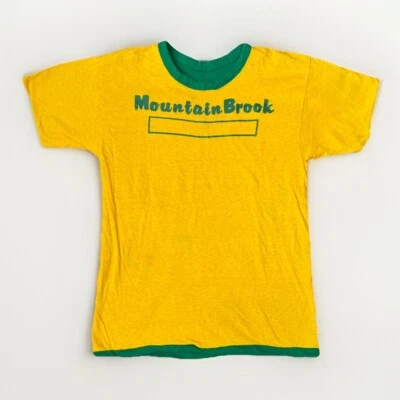 Camiseta De Colección Champion Para Hombres M Reversible Años 70 Azul Bar Alabama Mtn Brook Todo Algodón Foto 1 de 4