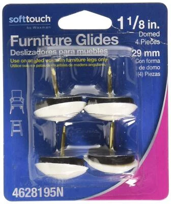 Consumer Group 4628195n 11/8" Blanco Cúpula Mueble Desliza 4 Cou Foto 1 de 3