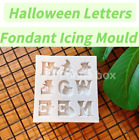 Halloween Ghost Alphabet Silicone Fondant  Mould Cake Topping Sugar Craft  Icing