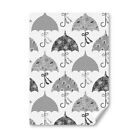 A4 - BW - Umbrellas England Weather Rain Poster 21X29.7cm280gsm #35175