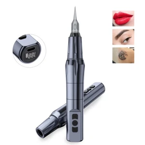 Wireless Tattoo Machine Pen Rotary Tattoo Machine Kit Permanent Makeup Device - Picture 1 of 7