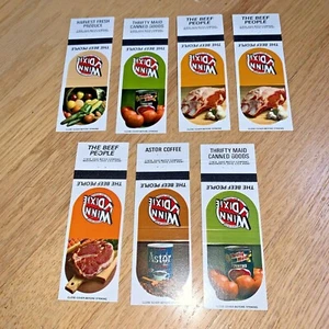 7 Vintage WINN DIXIE Matchbook Covers Unused - Picture 1 of 8