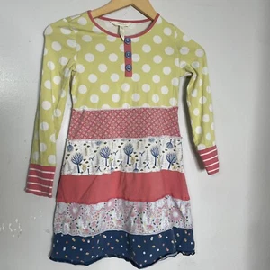 Matilda Jane Make Believe Cosy Days Tiered Long Sleeve DRESS size 8 - Picture 1 of 6