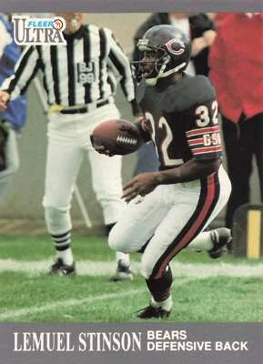 1991 Fleer Ultra NFL #161 Lemuel Stinson Bears - Image 1 of 2