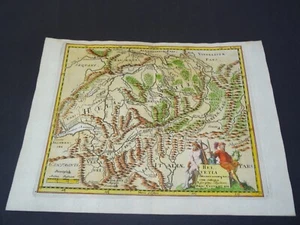Antica mappa della Svizzera di Philipp Cluver 1697 - Foto 1 di 5