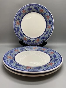 Pier 1 FISCHE & SEESTERNE pro2 blau Mosaik SPEISETELLER 3er Set - Bild 1 von 2