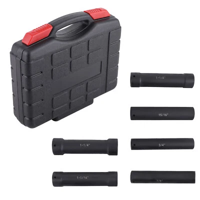 6X 1/2 Inch Drive Heavy Duty Extended Length Extra-Deep Length Impact Socket Set - Image 1 of 4