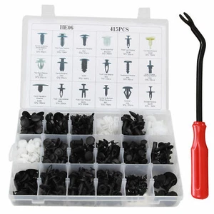 415Pcs Trim Clip Push Retainer Panel Bumper Fastener With Remover Tool Universal - Picture 1 of 9