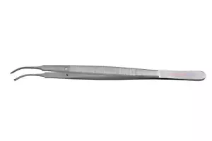 Gerald Tissue Forceps 7" Curved with Teeth 1x2 Delicate Point - Picture 1 of 1