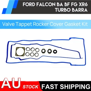 Valve Tappet Rocker Cover Gasket Kit For Ford Falcon BA BF FG XR6 Turbo Barra - Picture 1 of 6
