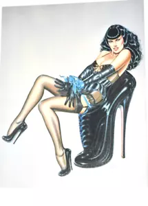 BIGLIETTO AUGURI OLIVIA De BERARDINIS VINTAGE "per Fiorucci", (4,75" x 6,00") (c) 1980 - Foto 1 di 3