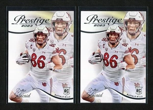 TWO (2) 2023 Panini Prestige - #322 Dalton Kincaid [Base] Rookie Card RC Lot - Picture 1 of 2