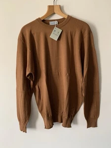John Smedley Merinowolle Pullover Medium/Large 23" warm UVP 275 £ Geschenk Bronze Luxus - Bild 1 von 5