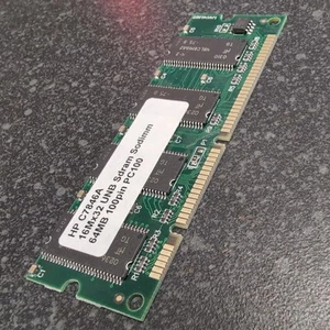 64MB 100 Pin PC100 SDRAM - C7846A Q1887A C3913A 64MB HP Laserjet 4000 4050 4100 - Picture 1 of 3