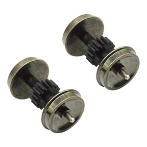 2 Pieces HO Scale Wheels Upgrade DC Wheel Set for 1:87 Model Trains Railroad - Picture 1 of 6
