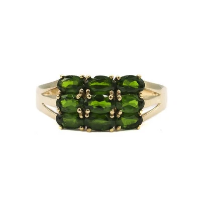 Ring mit 9 Turmalinen tourmaline in 8 Kt. 333 Gold Gr. 63 - Bild 1 von 4