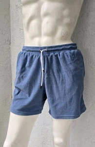 Pantalones Cortos Dandy Del Mar The Tropez En Tela de Terry Azul Annapolis Para Hombres Grandes 6" LEER - Imagen 1 de 7