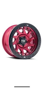 DIRTY LIFE ENIGMA RACE 9313 GLOSS CRIMSON CANDY RED 17X9 6-135 -38MM 87.1MM - Picture 1 of 1